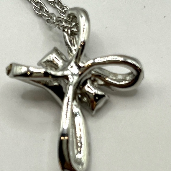 Charter Club Silver-Tone Cross CZ stones bright Religious Cross Christian - Picture 6 of 10